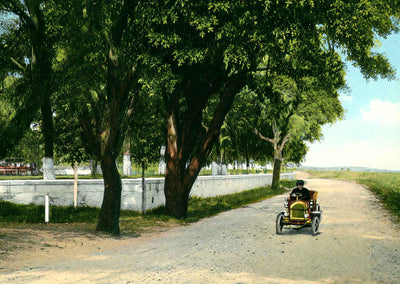 Shell Road at Frascati Mobile Alabama in 1906 Vintage Print (7 Sizes)