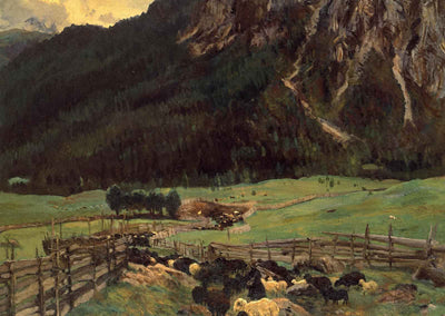 Sheepfold in the Tirol 1915 Painting by John Singer Sargent Art Print (6 Sizes)