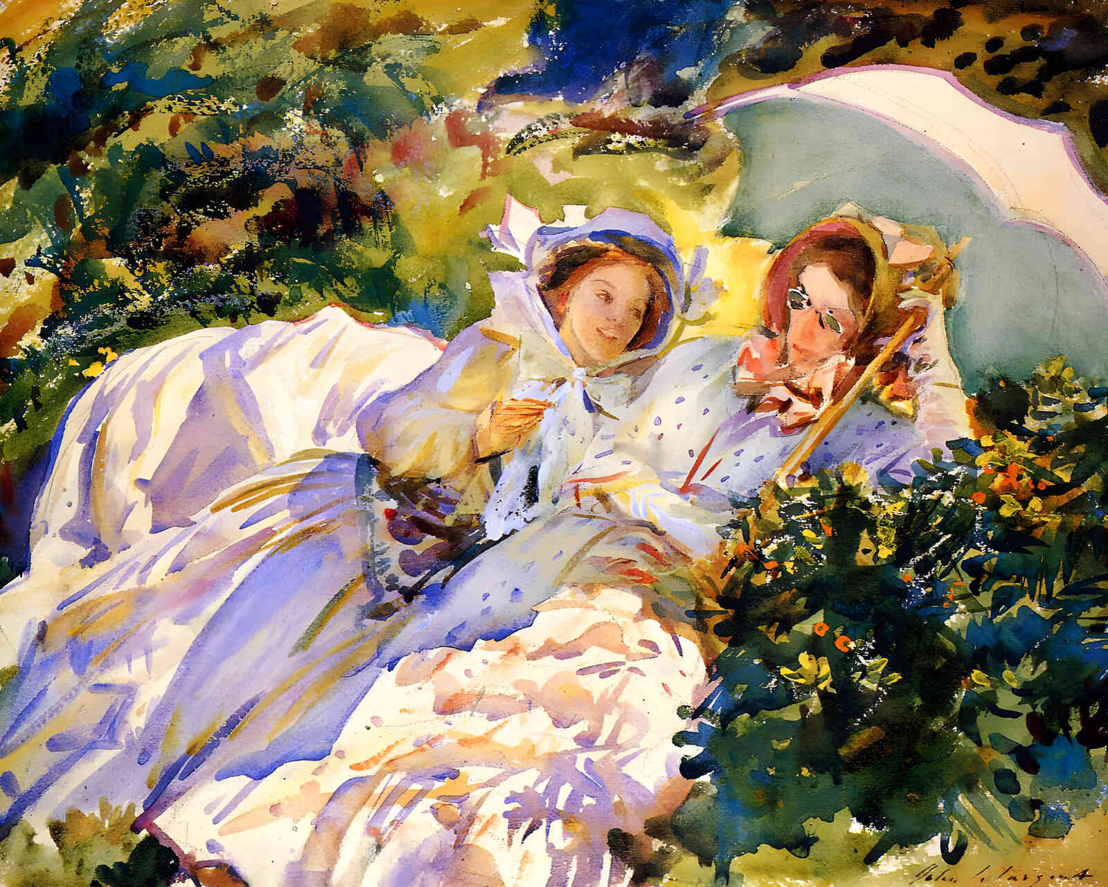 Simplon Pass. the Tease 1911 Painting by John Singer Sargent 8x10" Art Print