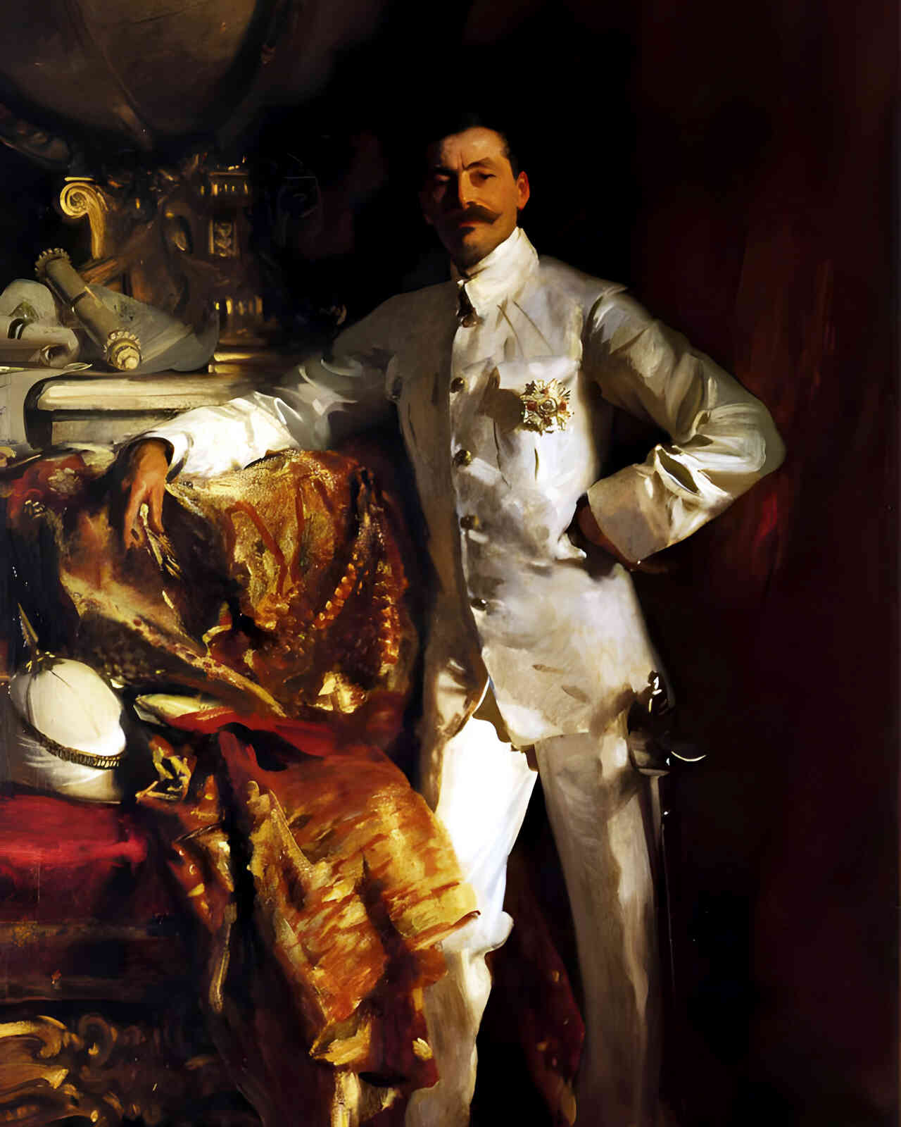 Sir Frank Swettenham 1904 Painting by John Singer Sargent 8x10" Art Print