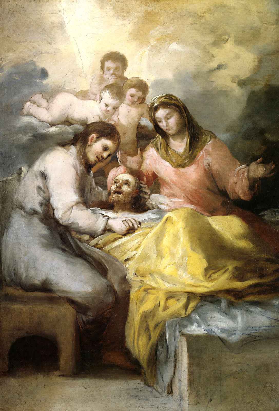 Sketch for the Death of Saint Joseph Art Print 1787 Drawing by Goya (6 Sizes)