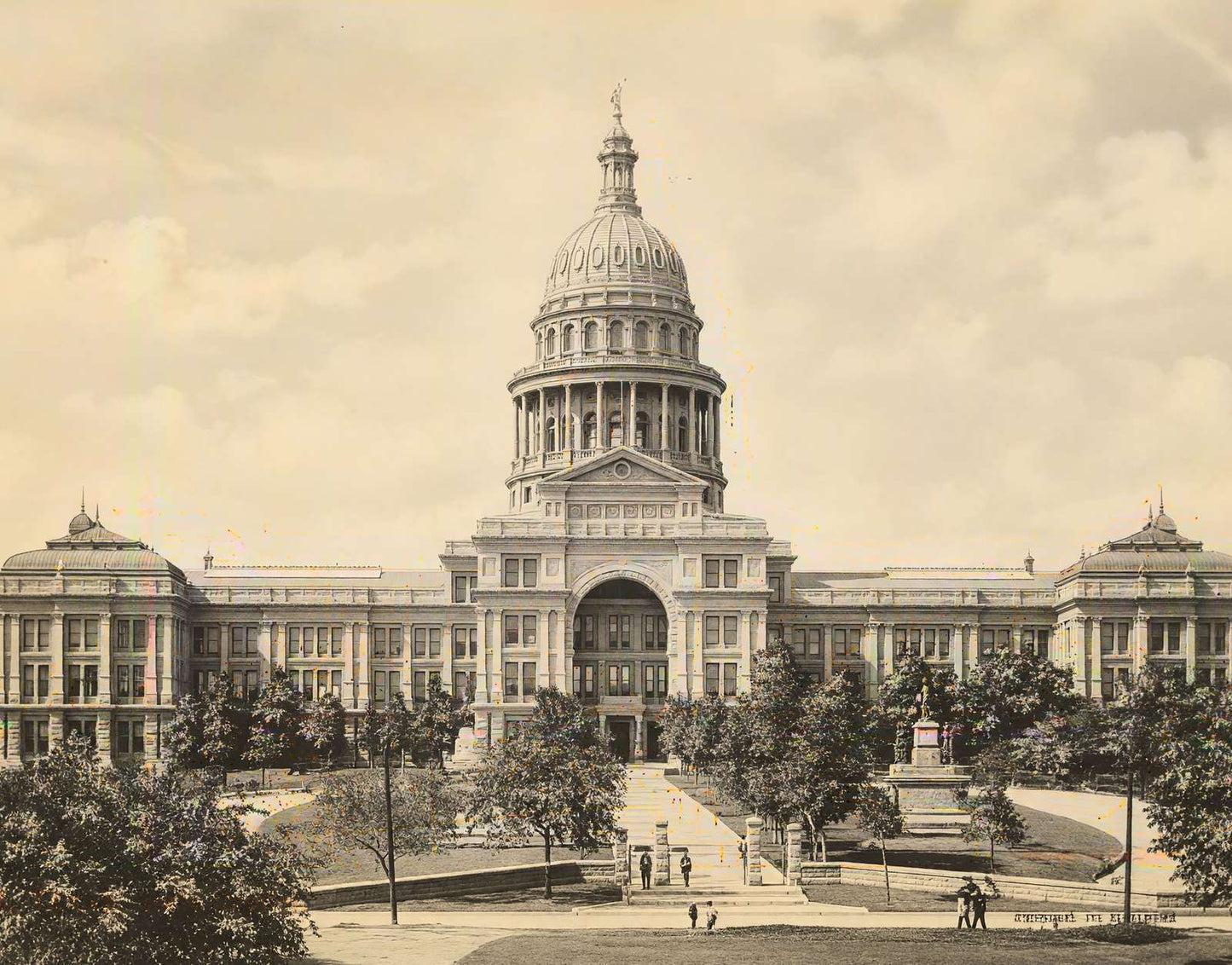 State Capitol Austin in 1907 Vintage Print (7 Sizes) - Premium Print