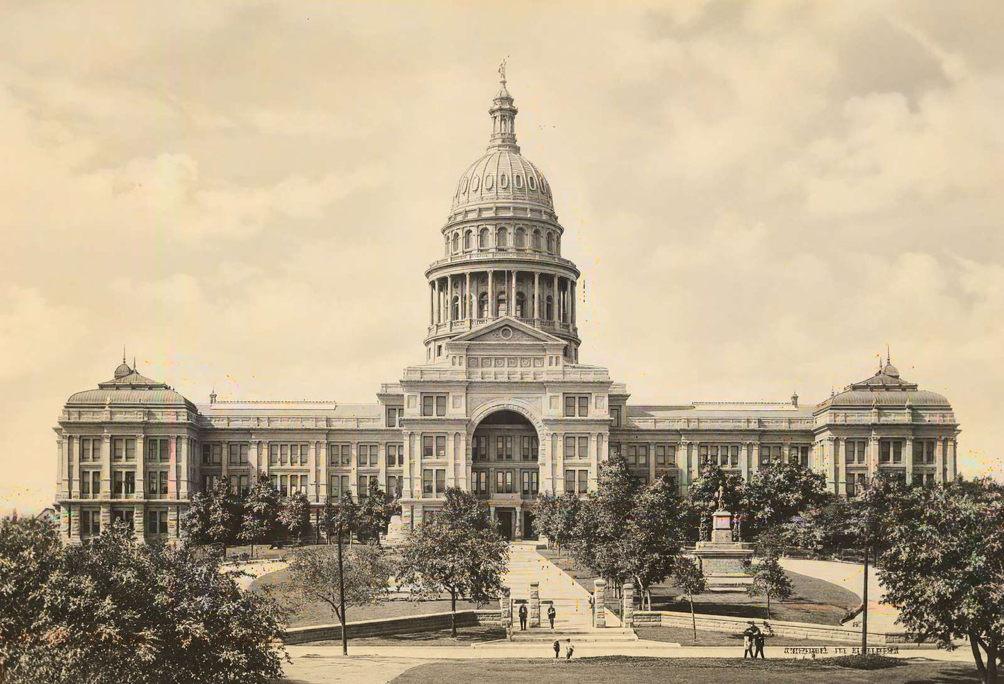 State Capitol Austin in 1907 Vintage Print (7 Sizes) - Premium Print