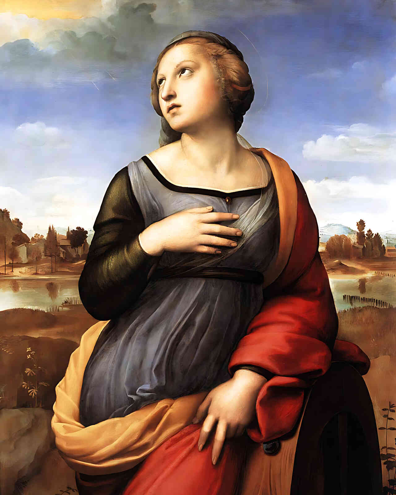 St. Catherine of Alexandria Painting by Raphael 8x10" Art Print (Premium Print)