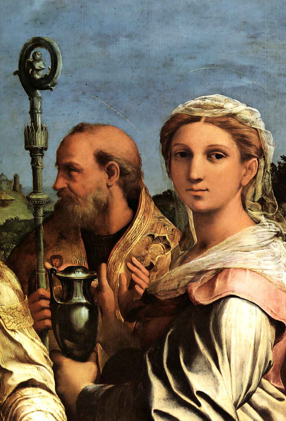 St. Cecilia with Saints (Detail) 1516 Painting by Raphael Art Print (6 Sizes)