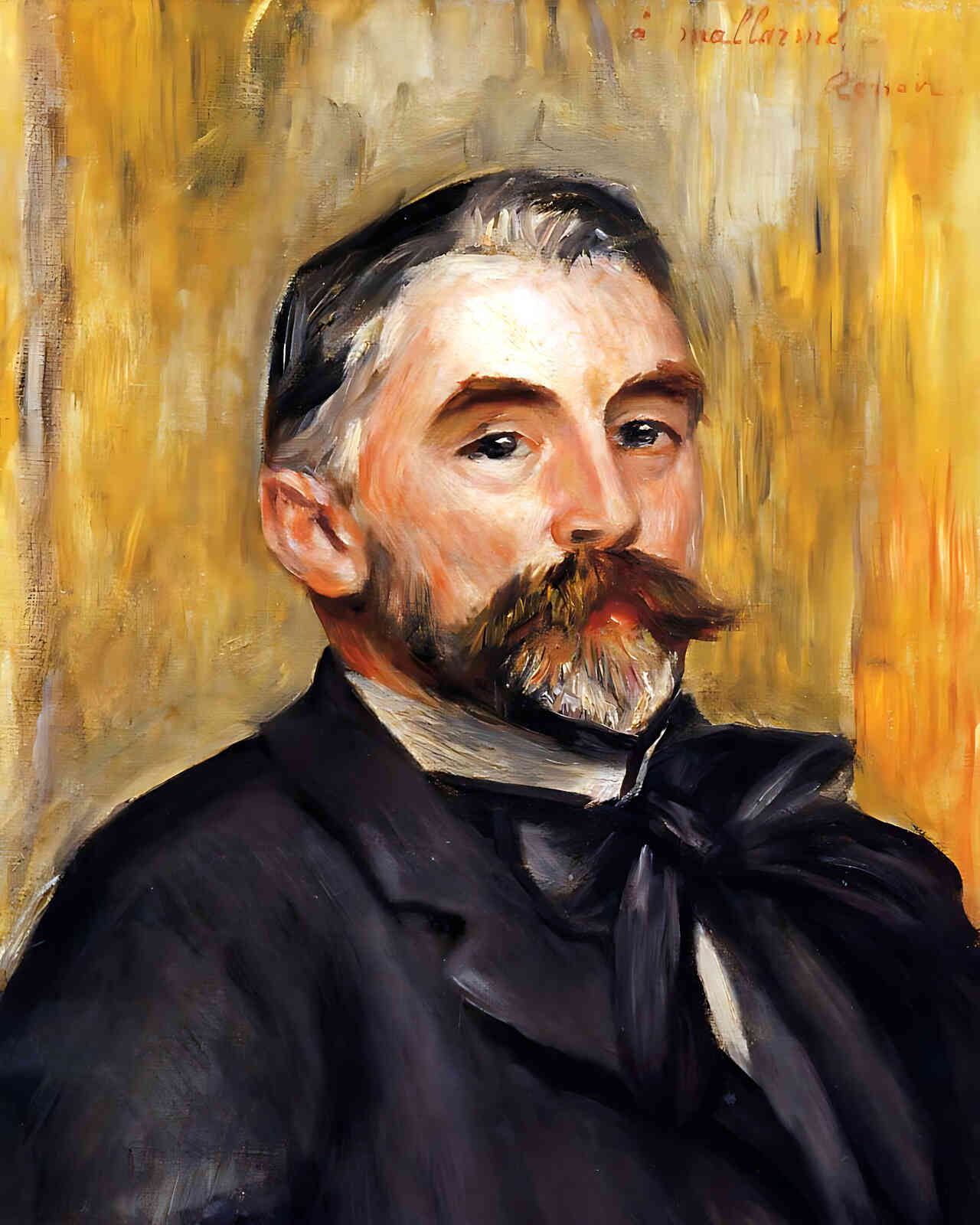 Stephane Mallarme Painting by Pierre-Auguste Renoir 8x10" Art Print - Restored