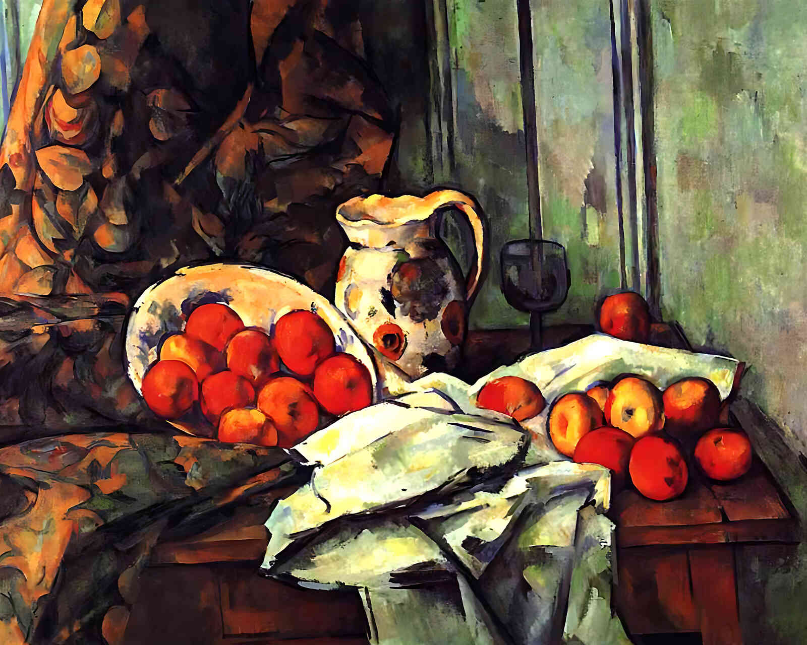 Still Life with Jug Painting by Paul Cezanne 8x10" Art Print (Premium Print)