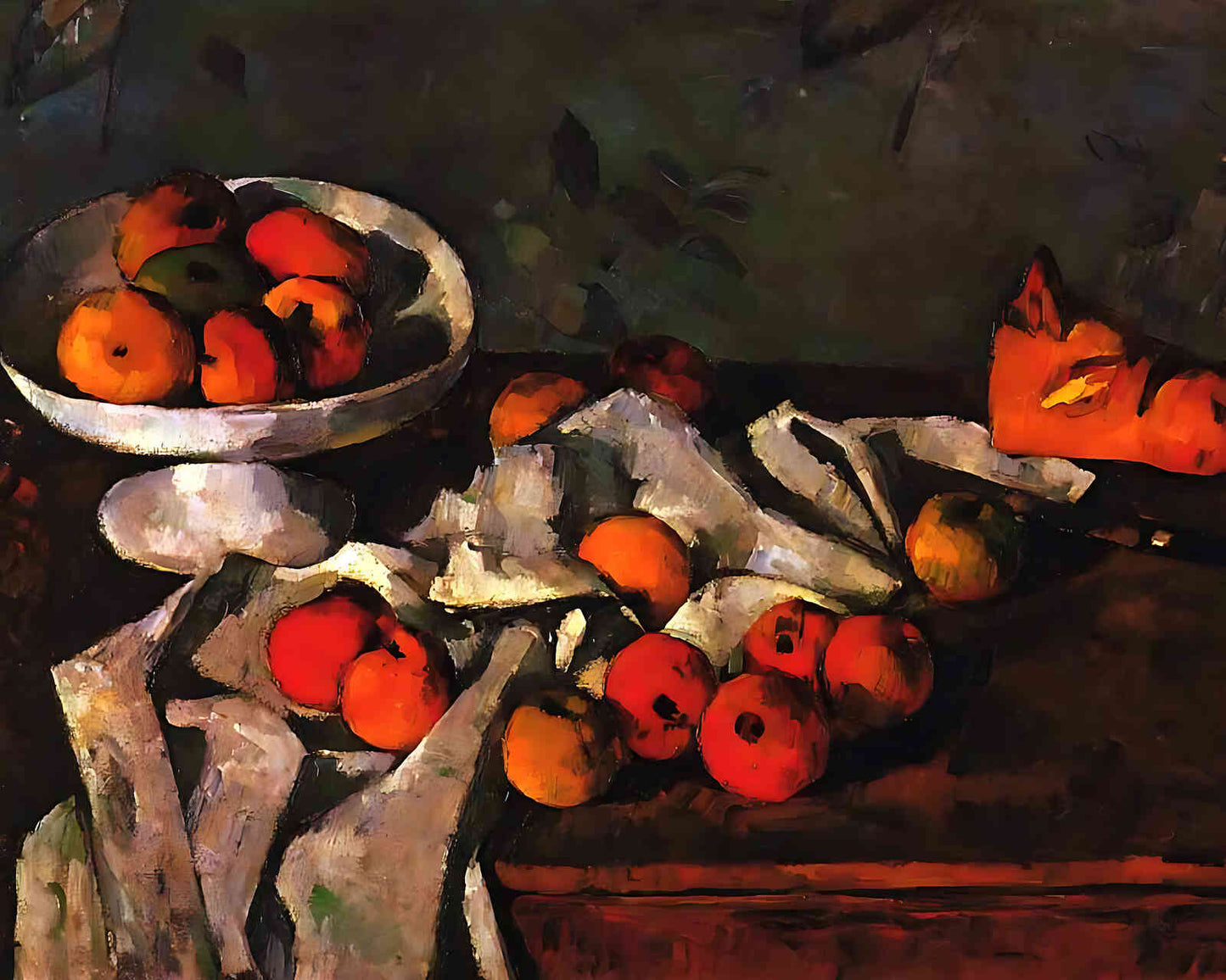 Still Life with a Fruit Dish and Apples by Paul Cezanne 8x10" Art Print