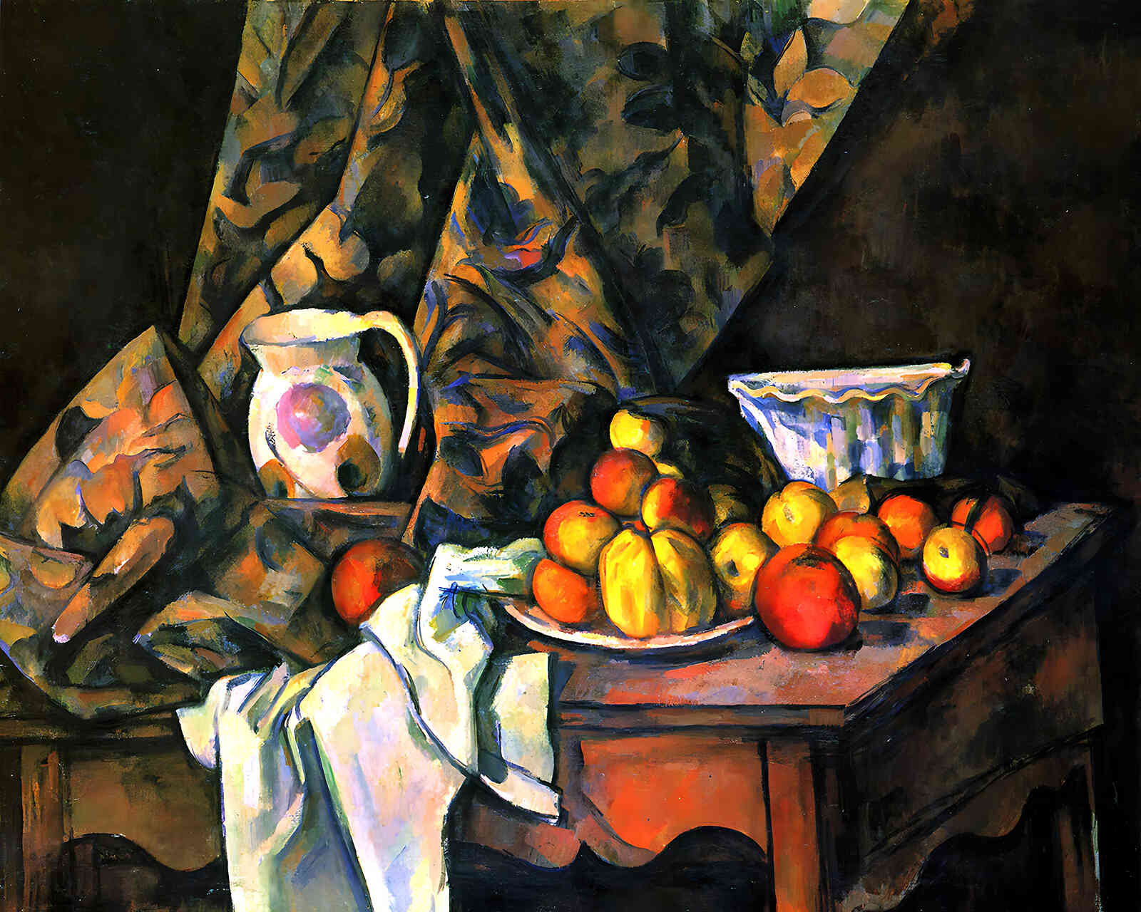 Still Life with Flower Holder Painting by Paul Cezanne 8x10" Art Print