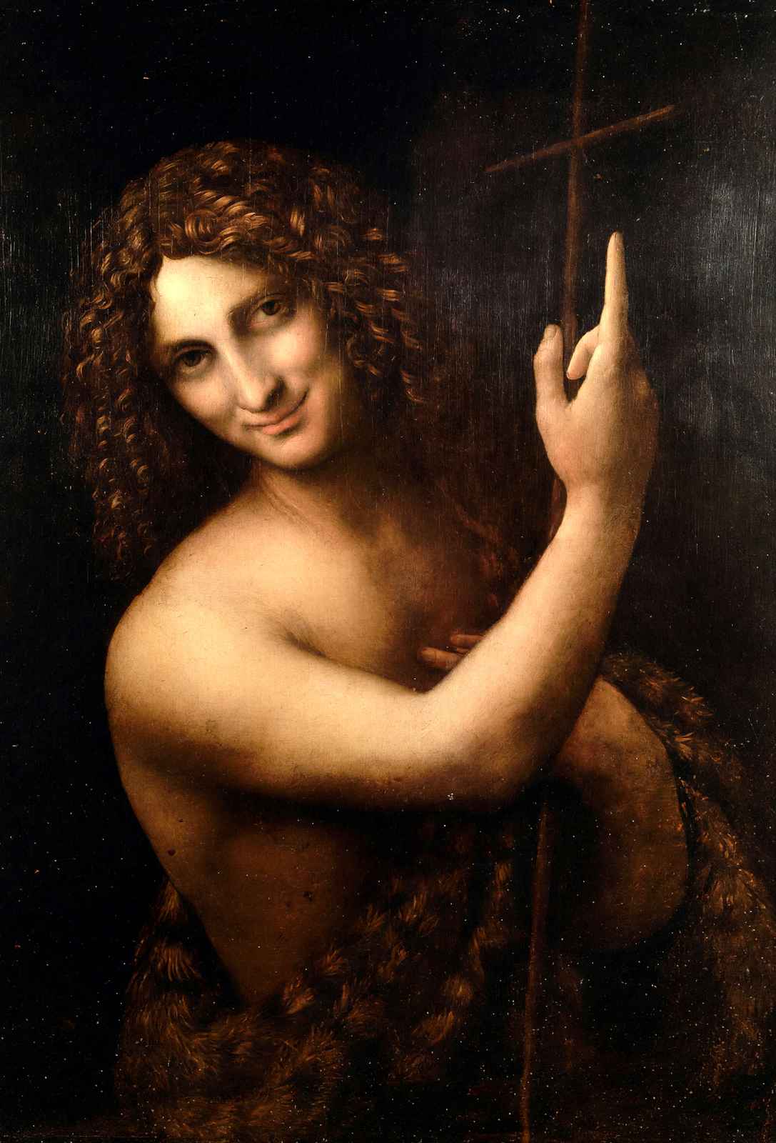 St. John the Baptist 1515 Painting by Leonardo da Vinci Fine Art Print (6 Sizes)