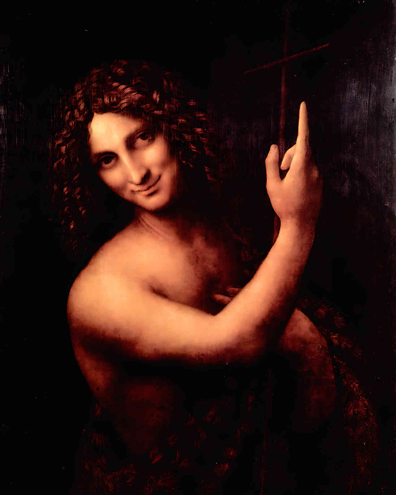 St. John the Baptist Painting by Leonardo da Vinci 8x10" Art Print - Acid Free