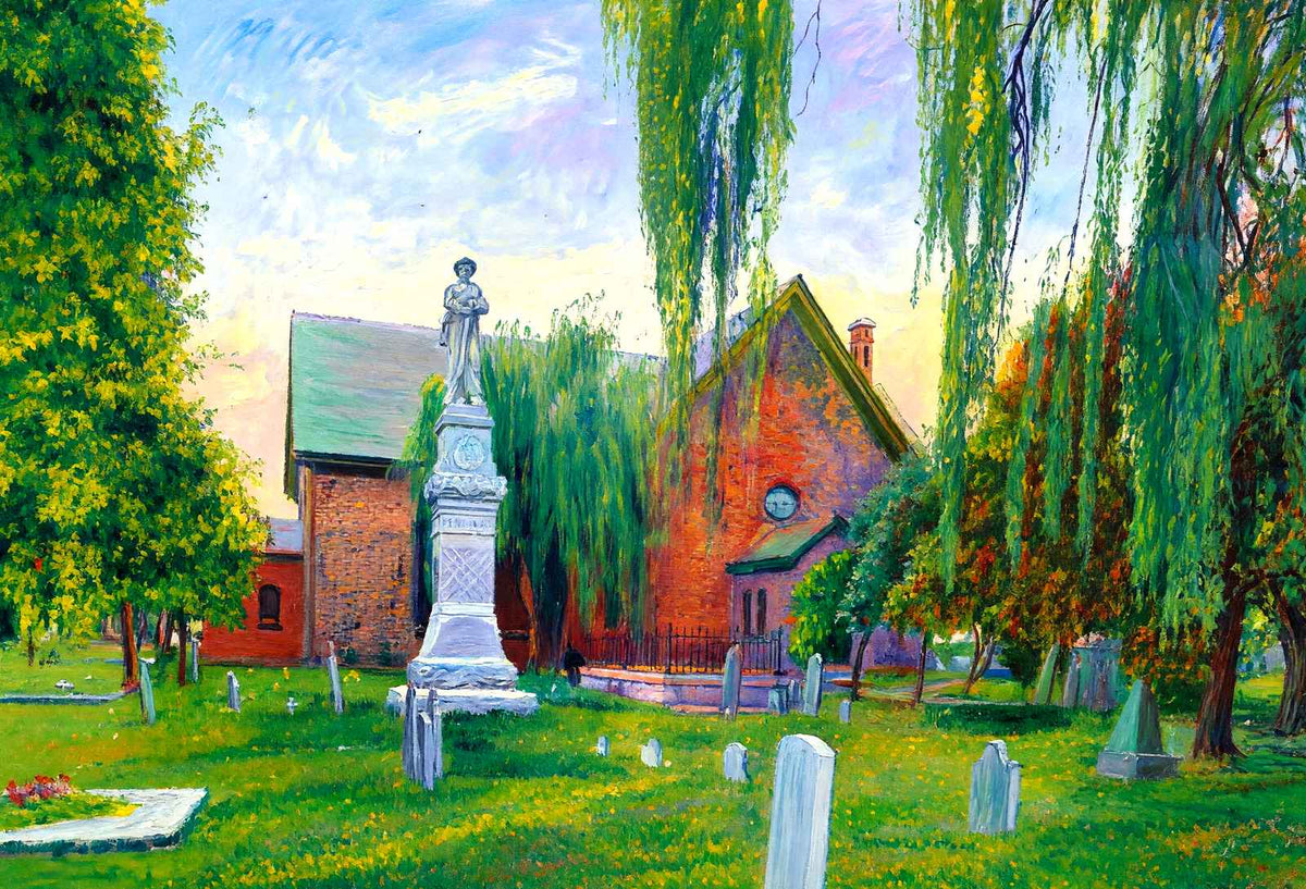 St John's Church Hampton VA in 1907 Art Print (7 Sizes) - Premium Print