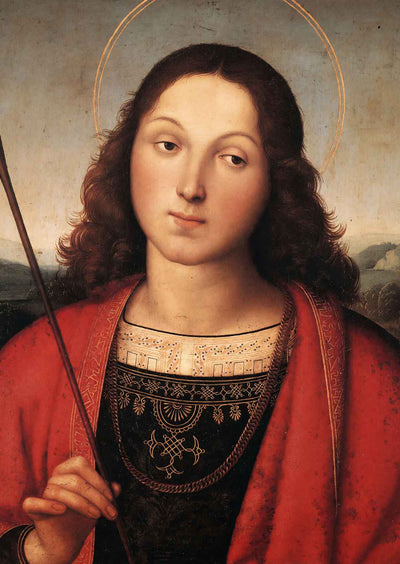 St. Sebastian Art Print 1503 Painting by Raphael (6 Sizes) - High Quality