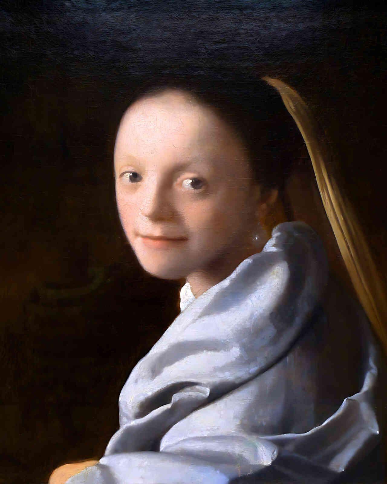 Study of a Young Woman Painting by Johannes Vermeer 8x10" Art Print - Acid Free