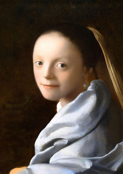 Study of a Young Woman Art Print 1667 Painting by Johannes Vermeer (6 Sizes)