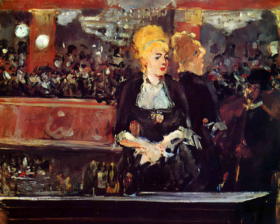Study for Bar at the Folies-Bergere 1882 Painting by Edouard Manet 8x10" Art Print