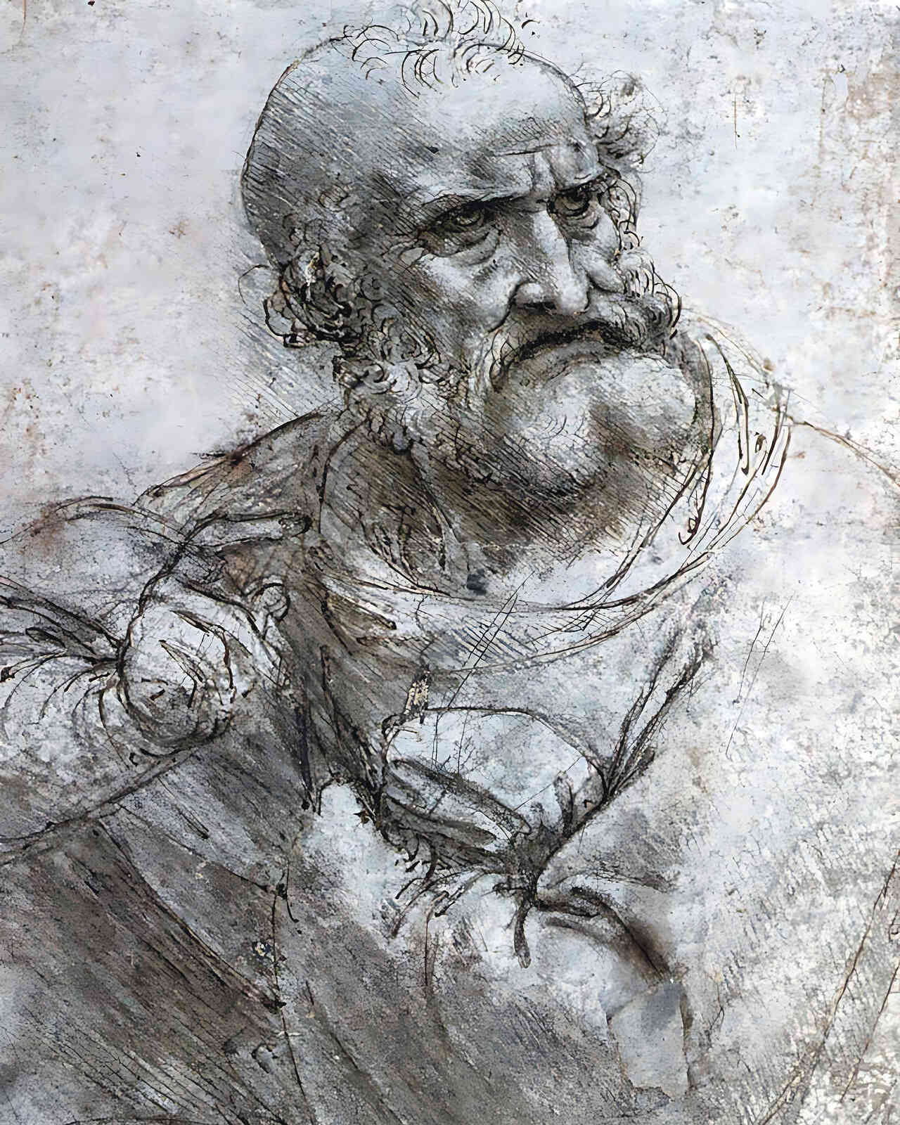 Study for the Last Supper () Painting by Leonardo da Vinci 8x10" Art Print