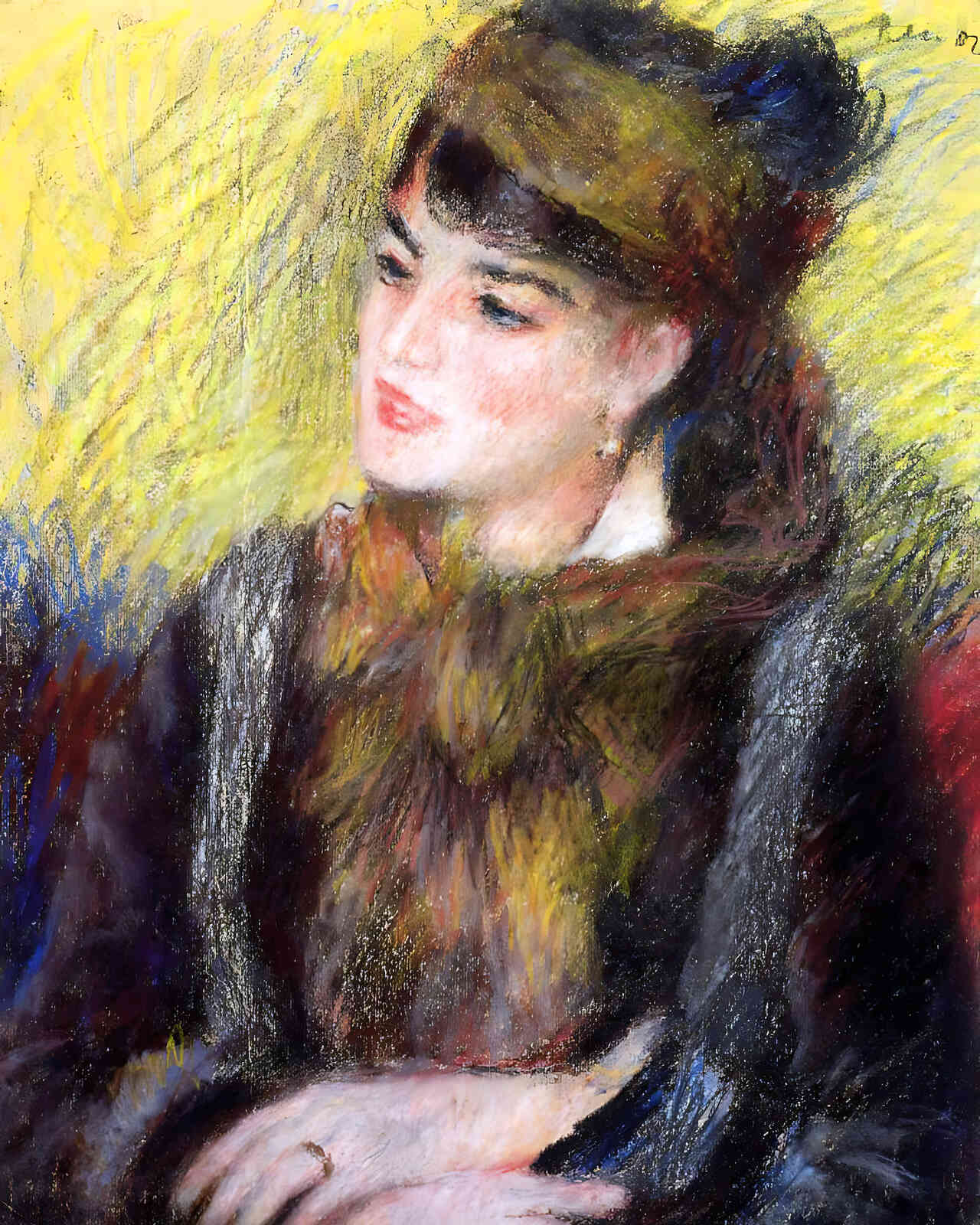 Study of a Woman Painting by Pierre-Auguste Renoir 8x10" Art Print - Acid Free