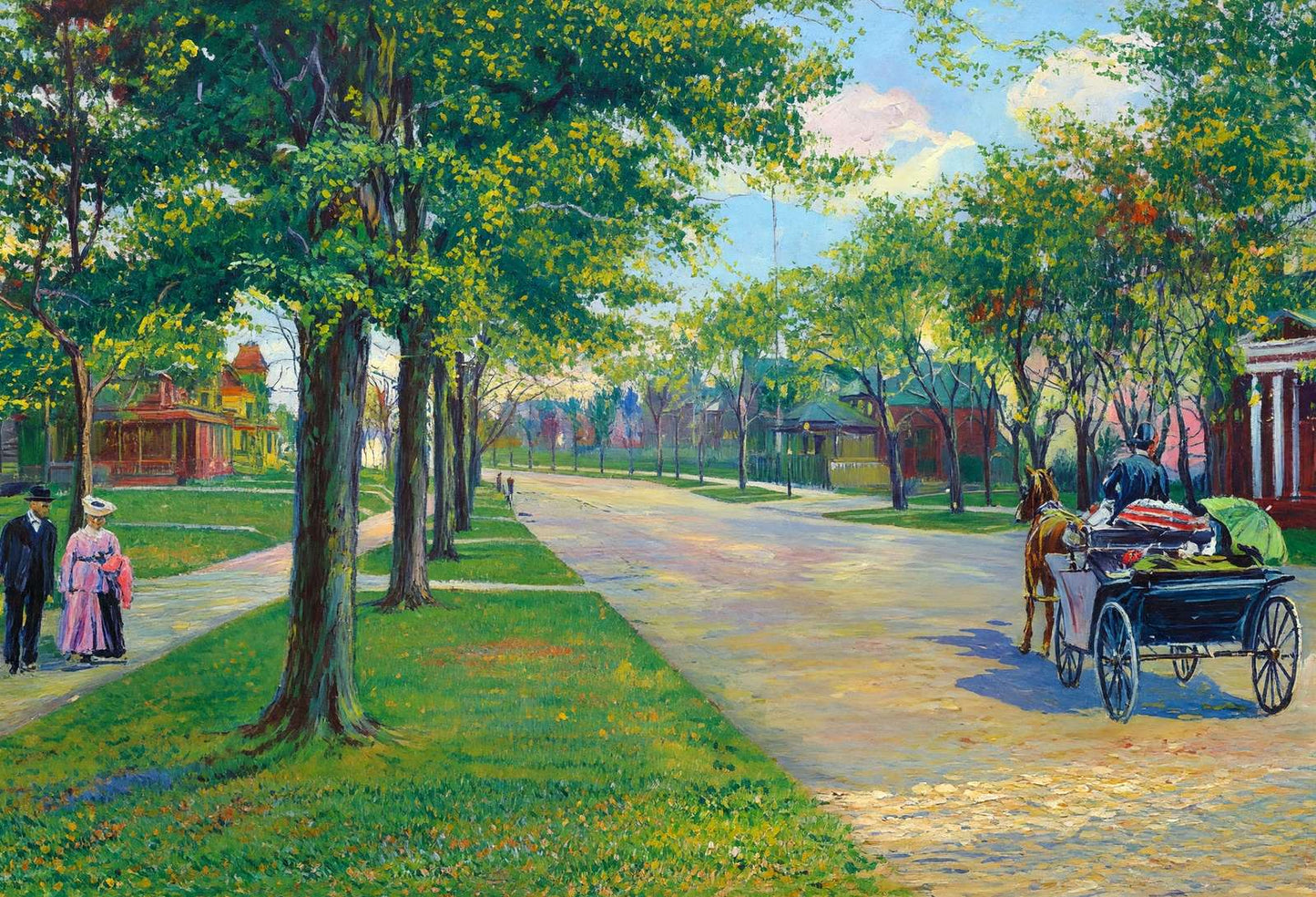 Summit Avenue St Paul in 1906 Art Print (7 Sizes) - Premium Print