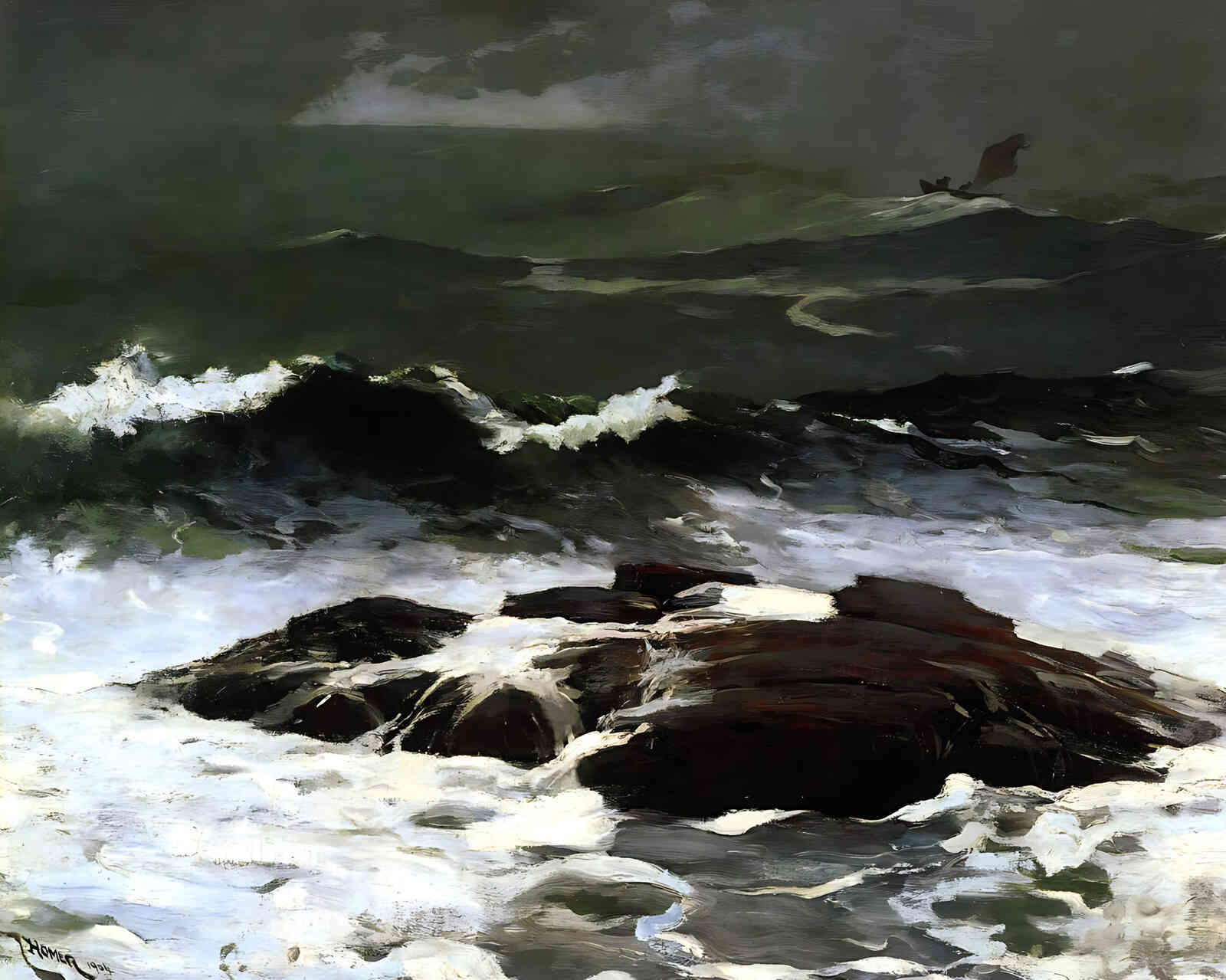 Summer Squall Painting by Winslow Homer 8x10" Art Print High Quality