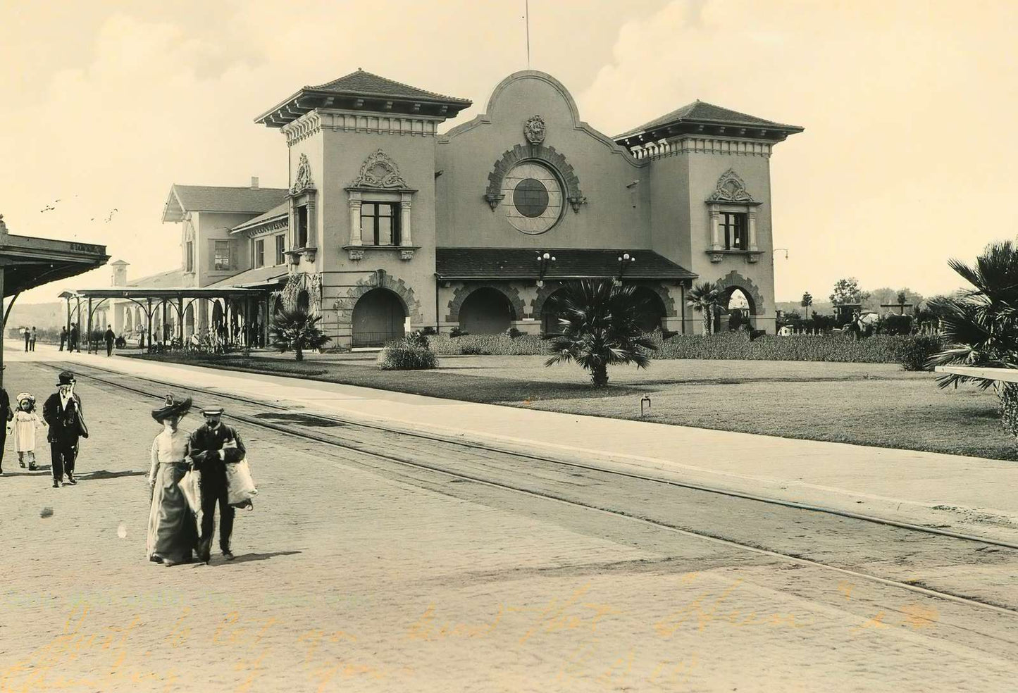 Sunset Depot San Antonio in 1906 Vintage Print (7 Sizes) - Archival Paper