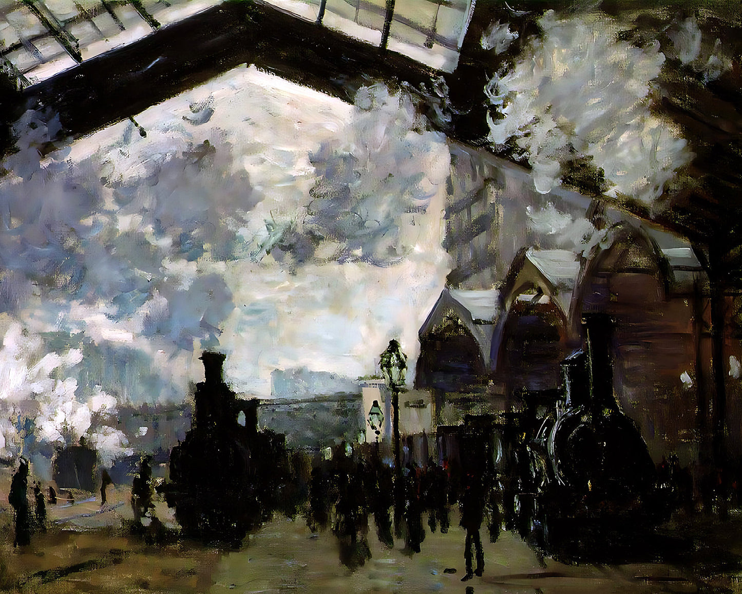 Saint-Lazare Station Painting by Claude Monet 8x10" Art Print
