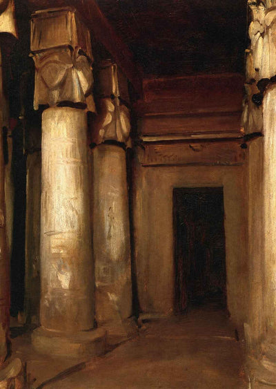 Temple of Denderah Art Print 1891 Painting by John Singer Sargent (6 Sizes)