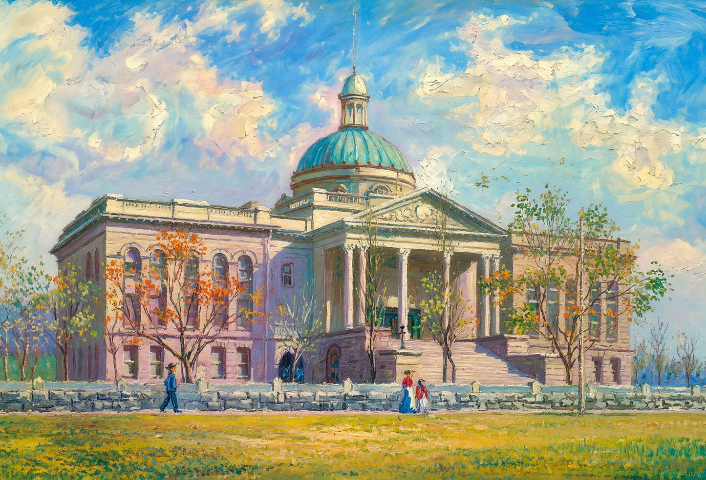 Territorial Capitol Santa Fe NM in 1906 Art Print (7 Sizes)