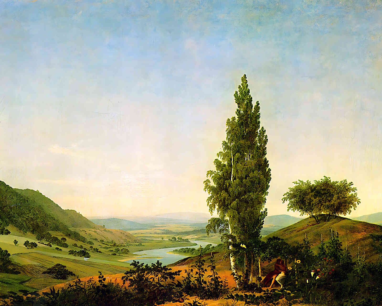 The Summer Painting by Caspar David Friedrich 8x10" Art Print (High Quality)