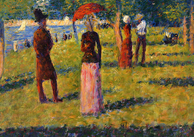 The Rope-Colored Skirt Art Print 1884 Painting by Georges Seurat (6 Sizes)