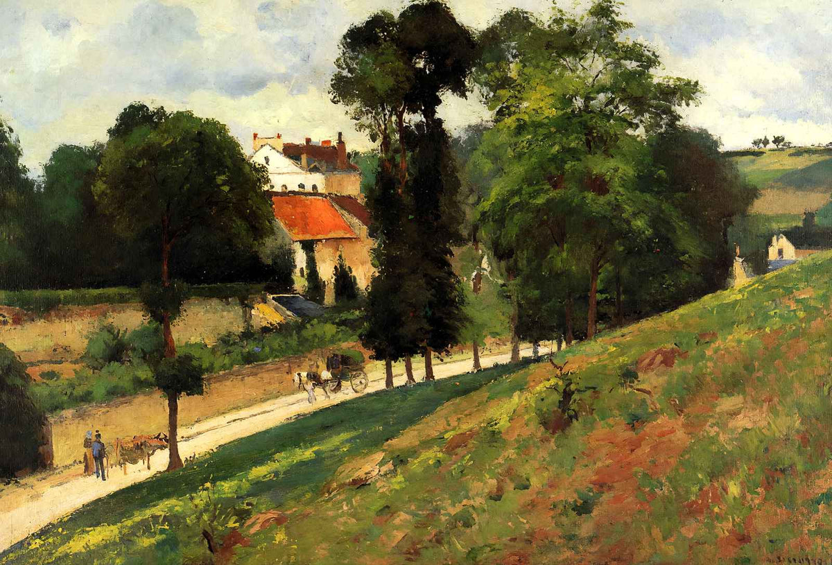 The Saint Antoine Road at L'Hermitage, Pontoise 1875 Fine Art Print (6 Sizes)