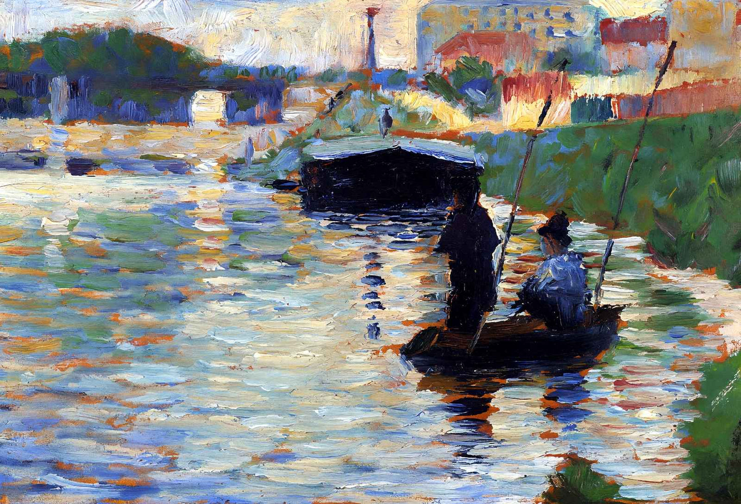 The Bridge - View of the Seine Art Print 1883 by Georges Seurat (6 Sizes)