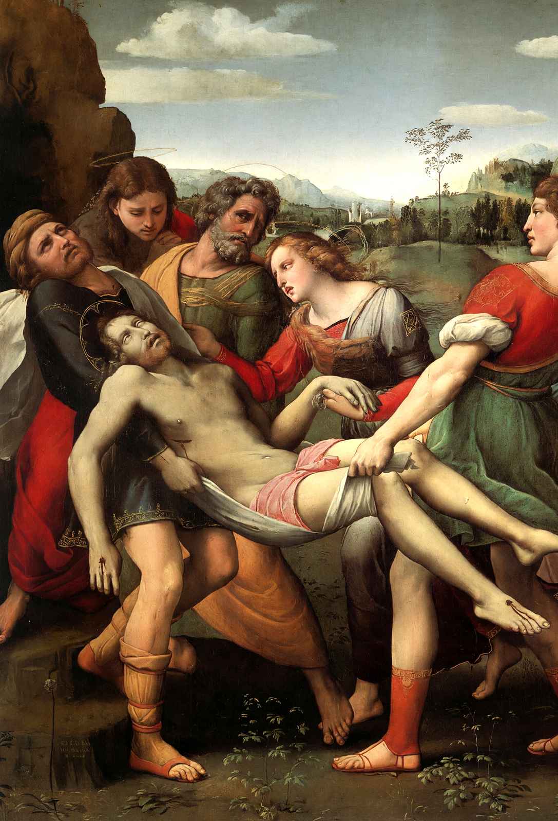 The Deposition 1507 Painting by Raphael Art Print (6 Sizes) - Archival Paper