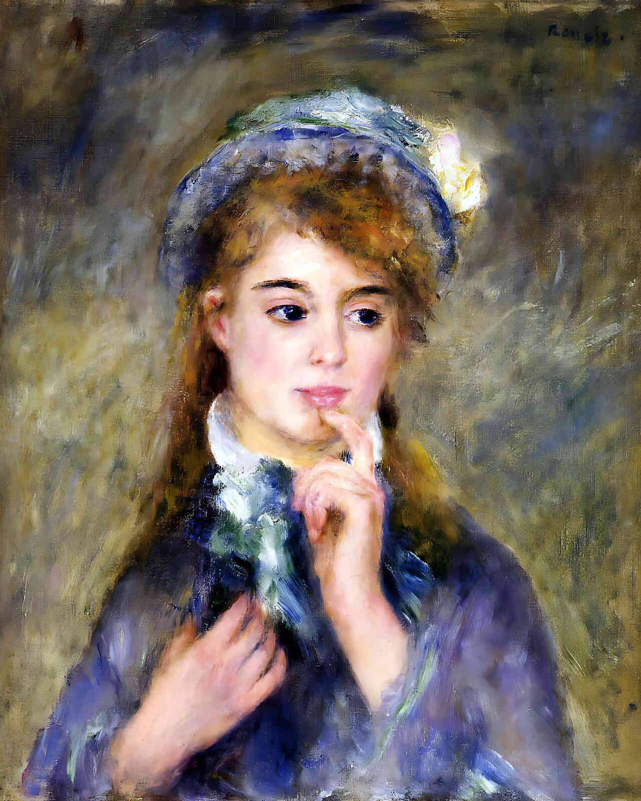 The Ingenue Painting by Pierre-Auguste Renoir 8x10" Art Print - Premium Quality