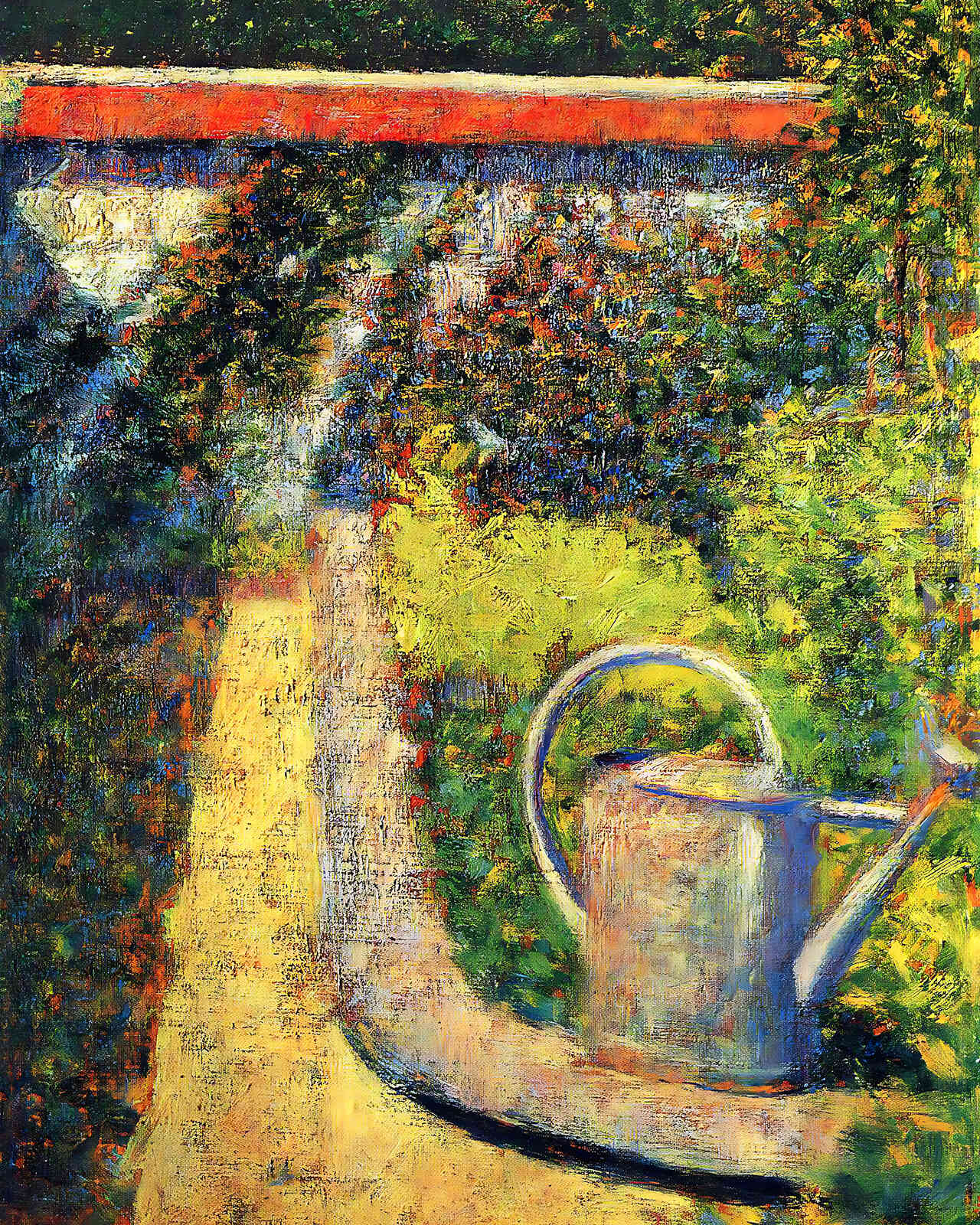 The Watering Can Painting by Georges Seurat 8x10" Art Print - Premium Quality