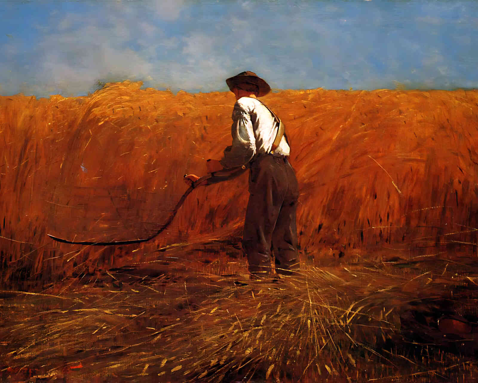 The Veteran in a New Field Painting by Winslow Homer 8x10" Art Print Acid Free