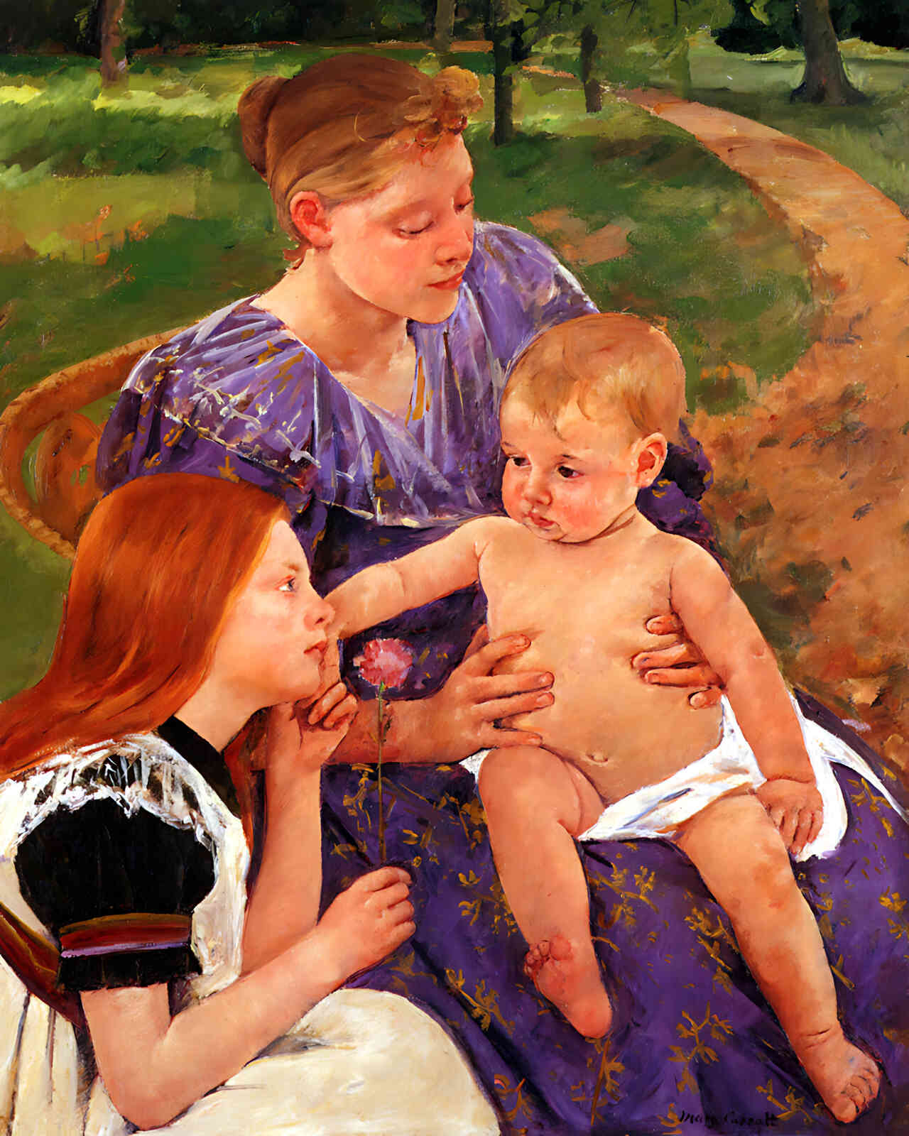 The Family Painting by Mary Cassatt 8x10" Art Print (High Quality)