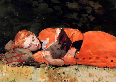 The New Novel Fine Art Print 1877 Painting by Winslow Homer (6 Sizes) Acid Free