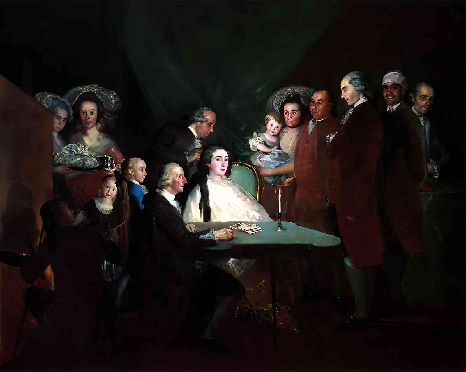 The Family of the Infante Don Luis Painting by Francisco Goya 8x10" Art Print