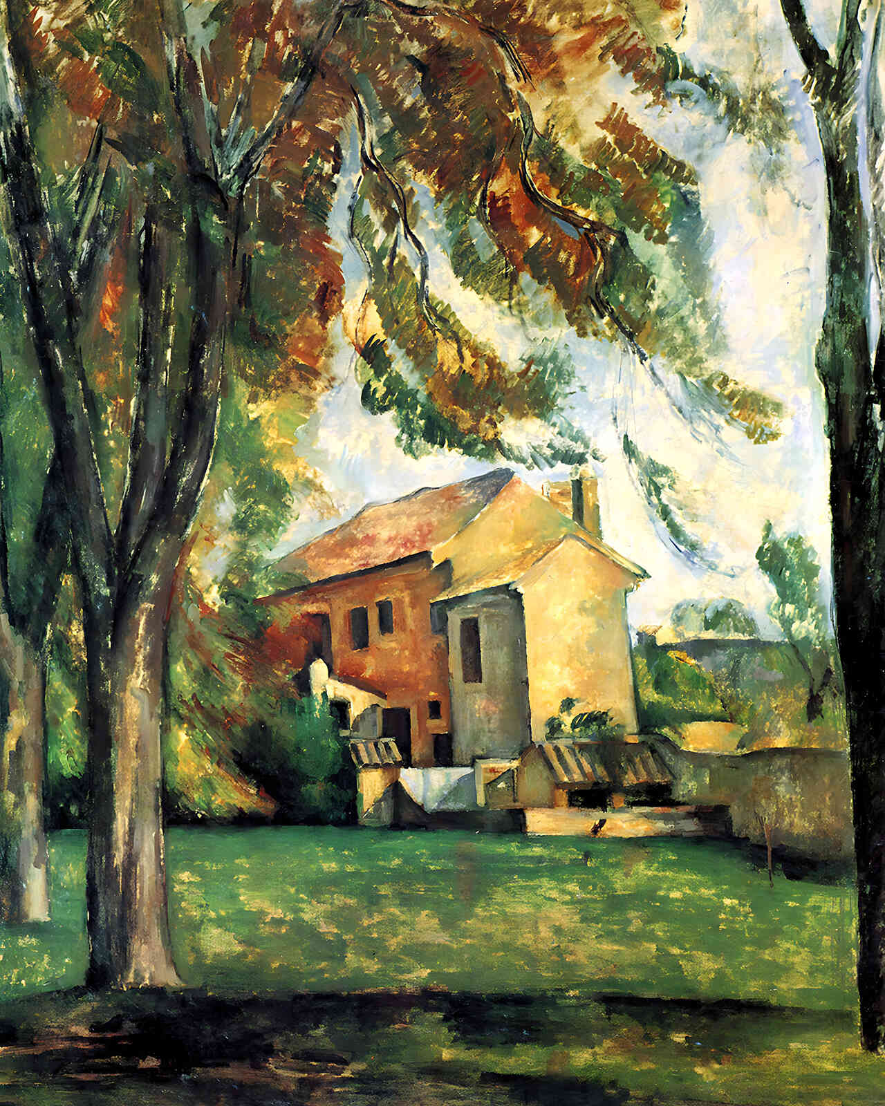 The Pond of the Jas De Bouffan Painting by Paul Cezanne 8x10" Art Print