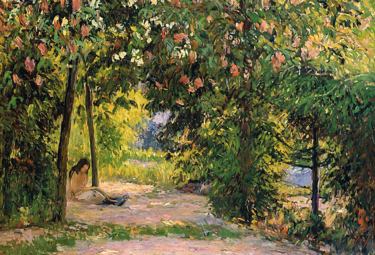 The Garden in Spring, Eragny Art Print 1894 by Camille Pissarro (6 Sizes)