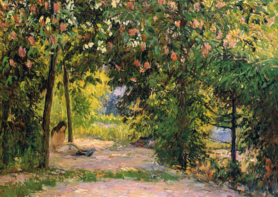 The Garden in Spring, Eragny Art Print 1894 by Camille Pissarro (6 Sizes)