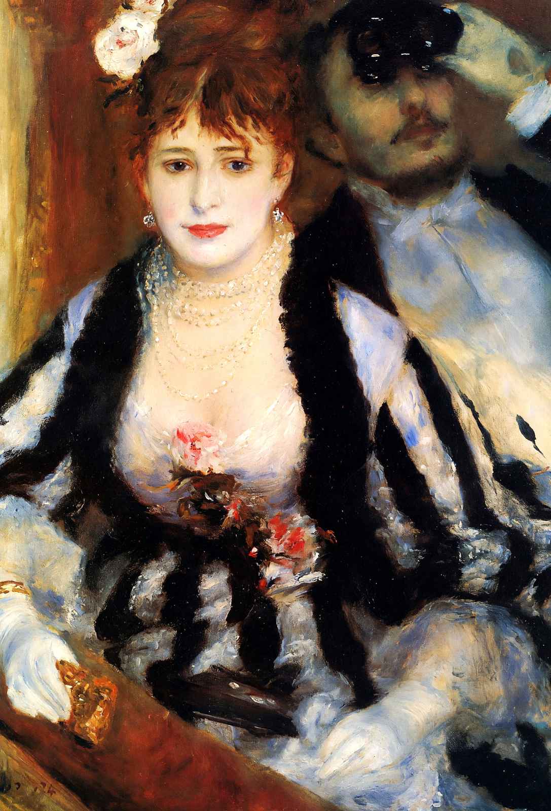 The Box 1874 Painting by Pierre-Auguste Renoir Art Print (6 Sizes) - Acid Free
