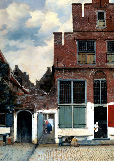 The Little Street 1660 Painting by Johannes Vermeer Fine Art Print (6 Sizes)