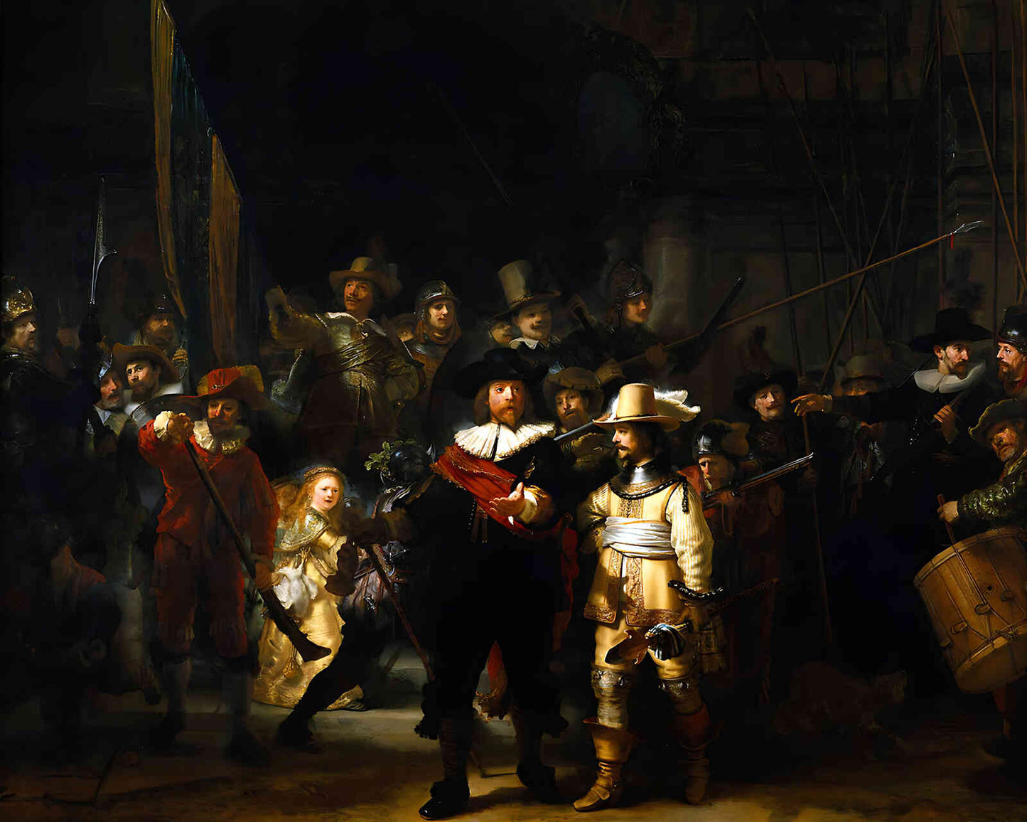 The Nightwatch Painting by Rembrandt 8x10" Art Print (High Quality)