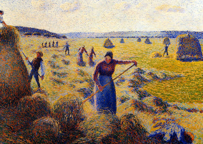 The Harvest of Hay in Eragny 1887 by Camille Pissarro Art Print (6 Sizes)