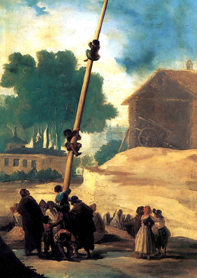 The Greasy Pole Art Print 1787 Painting by Francisco Goya (6 Sizes)