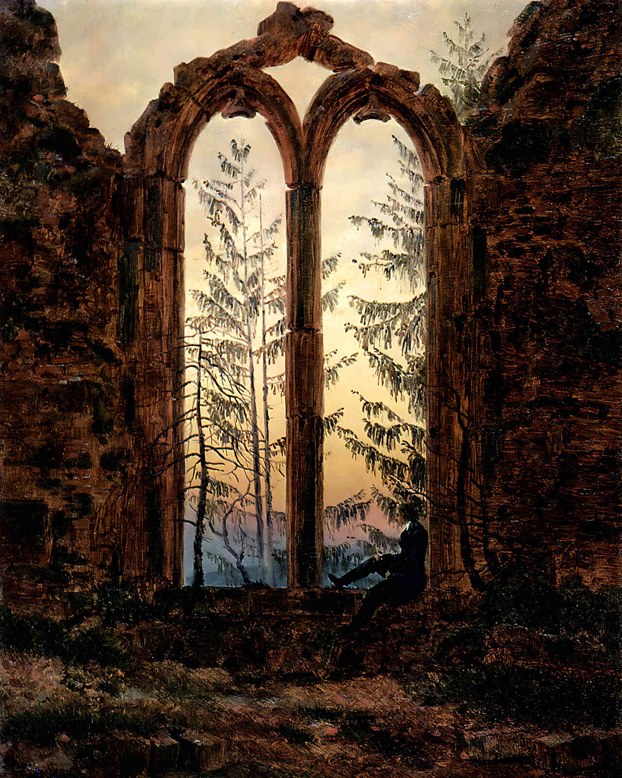 The Dreamer Painting by Caspar David Friedrich 8x10" Art Print - Premium Quality