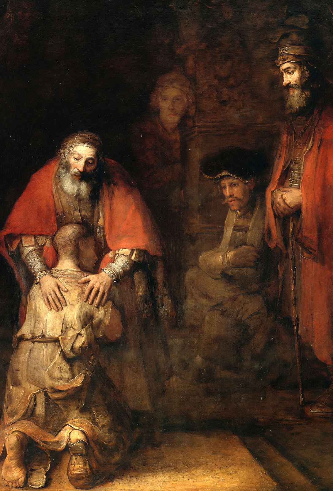 The Return of the Prodigal Son Art Print 1669 Painting by Rembrandt (6 Sizes)