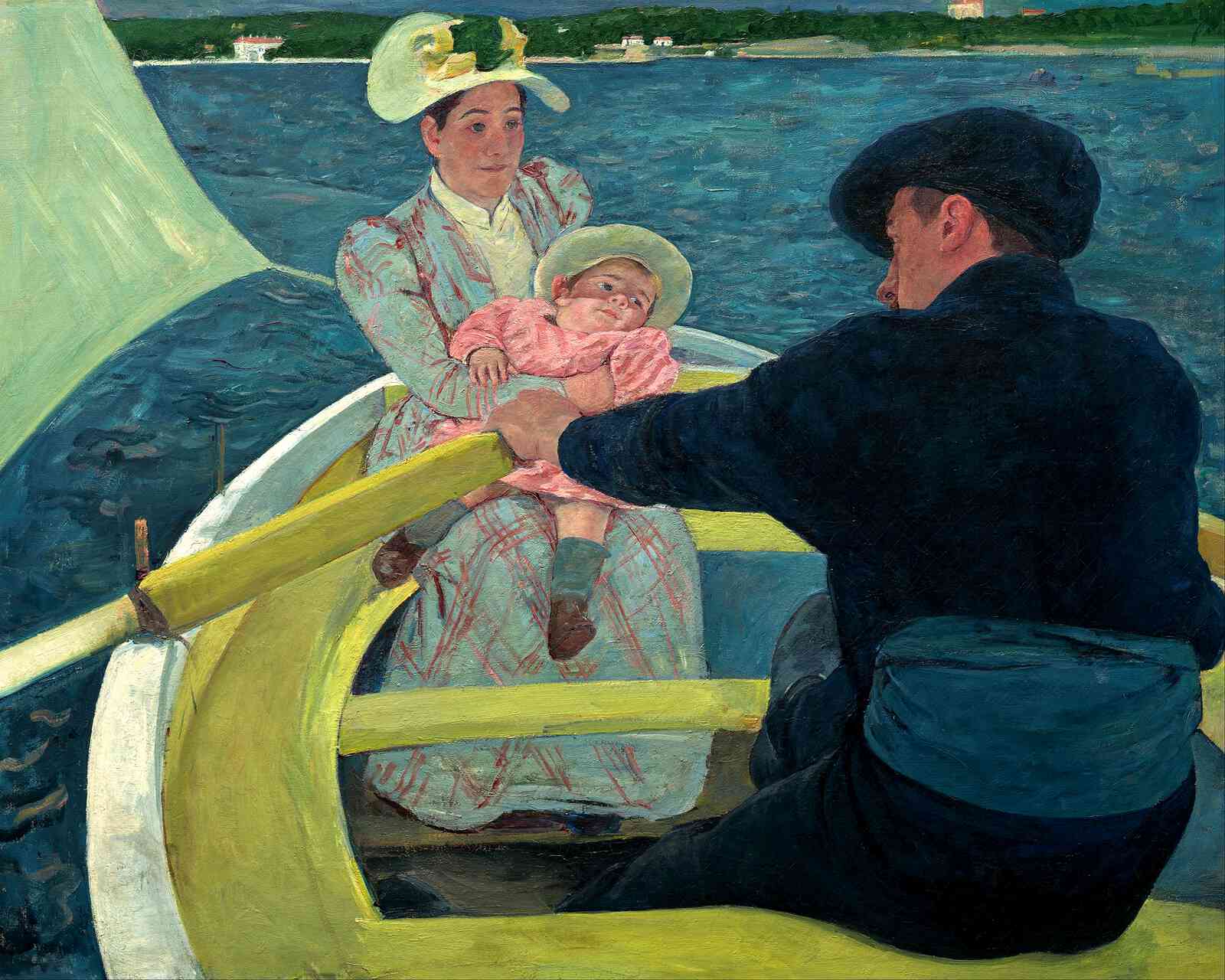 The Boating Party Painting by Mary Cassatt 8x10" Art Print - Premium Quality